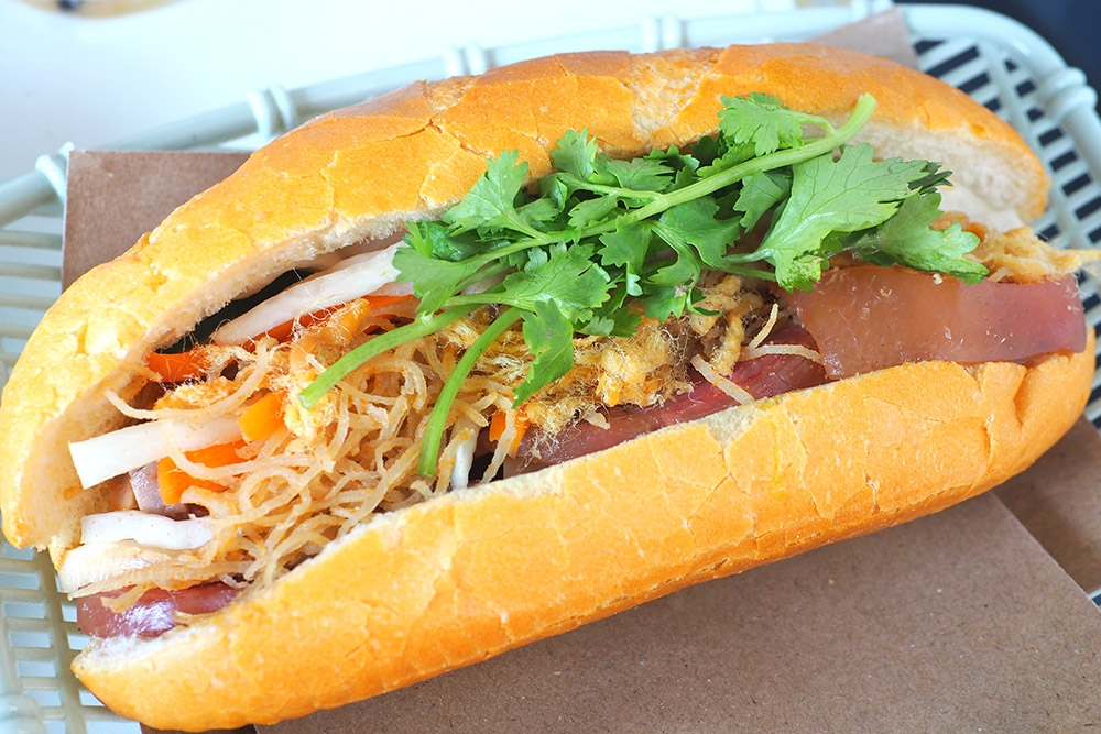 45. SHREDDED PORK & SKIN SANDWICH - Bánh Mì Bì