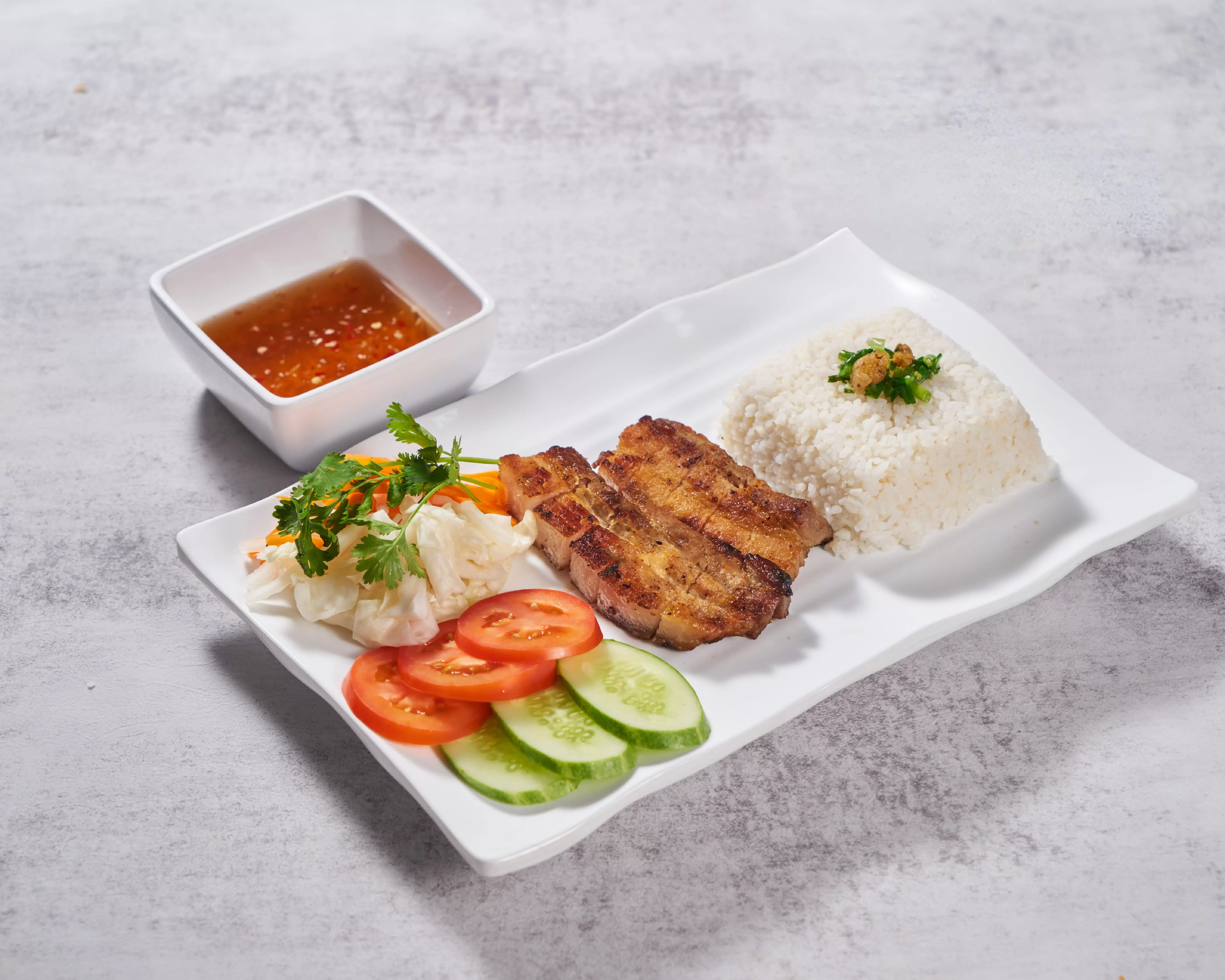 28. BBQ PORK BELLY - Cơm Thịt Ba Rọi Nướng